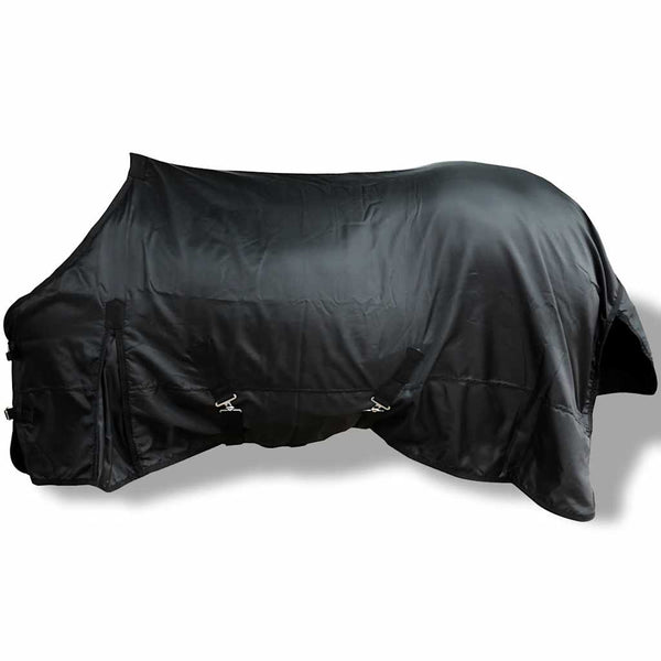 Fleecedecke Pferdedecke Doppelschichtig Schwarz 135cm