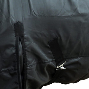 Fleece Pferdedecke Doppellagig 145 cm Schwarz