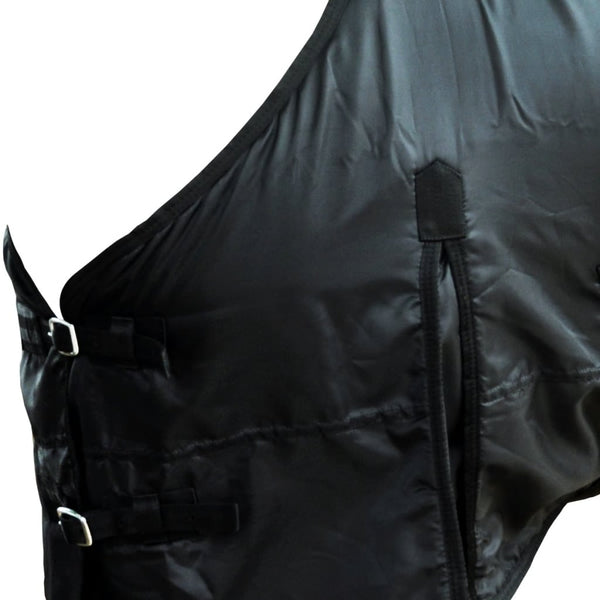 Fleece Pferdedecke Doppellagig 145 cm Schwarz