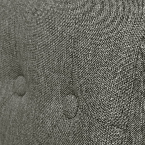 vidaXL Chaises de salle à manger 2 pcs Tissu Gris clair