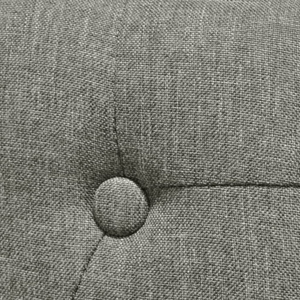 vidaXL Chaises de salle à manger 2 pcs Tissu gris