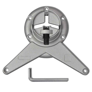 4er-Set Tischbeine, höhenverstellbar, Nickel gebürstet, 710 mm