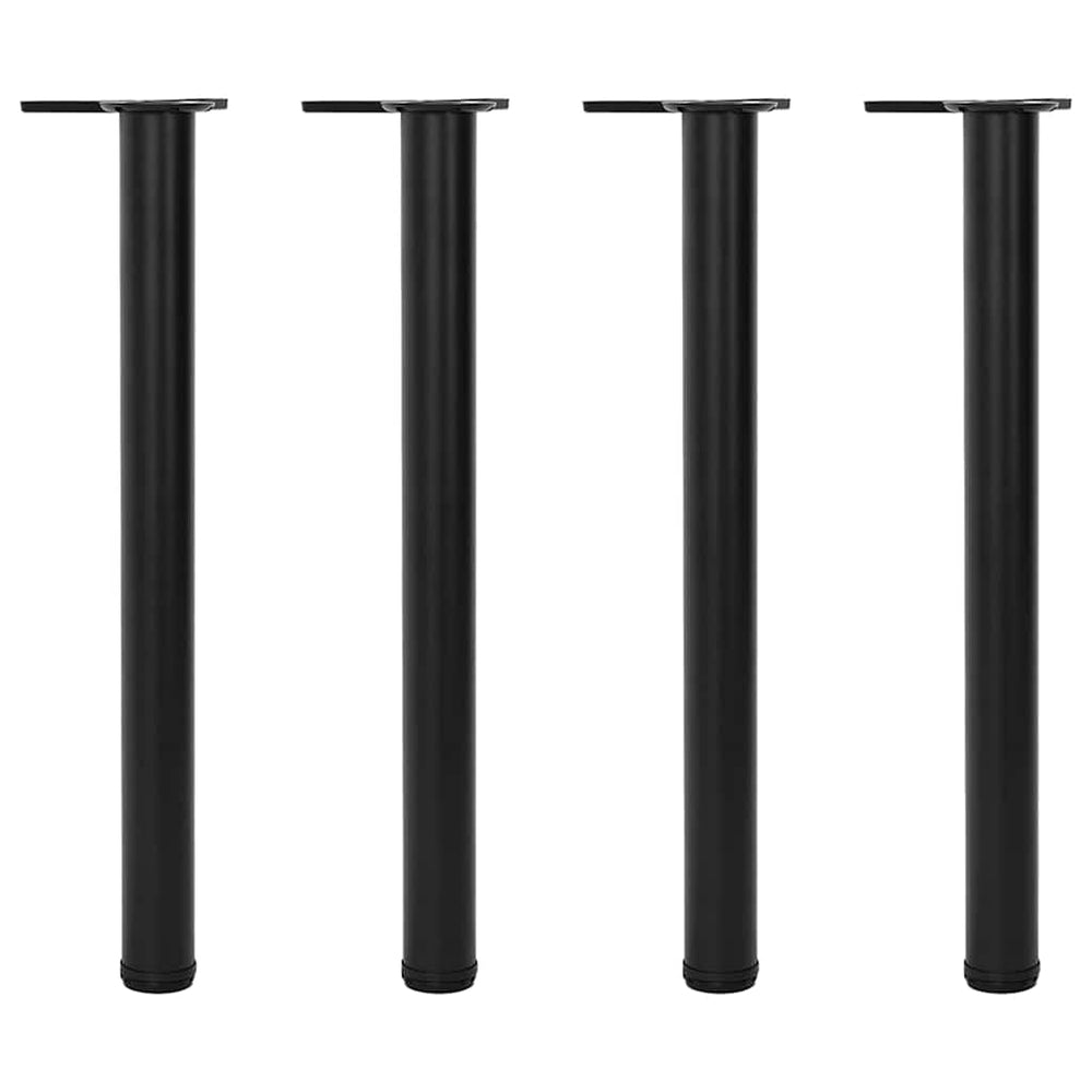 Höhenverstellbare Tischbeine Schwarz, 4er Set