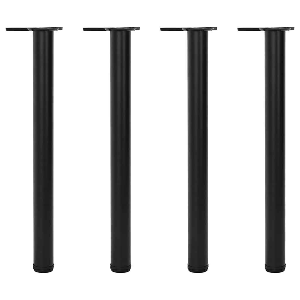 Höhenverstellbare Tischbeine Schwarz, 4er Set