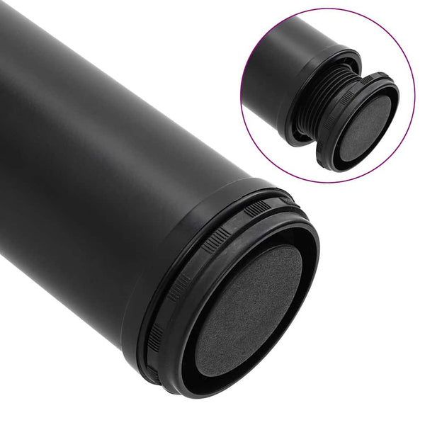 Höhenverstellbare Tischbeine Schwarz, 4er Set