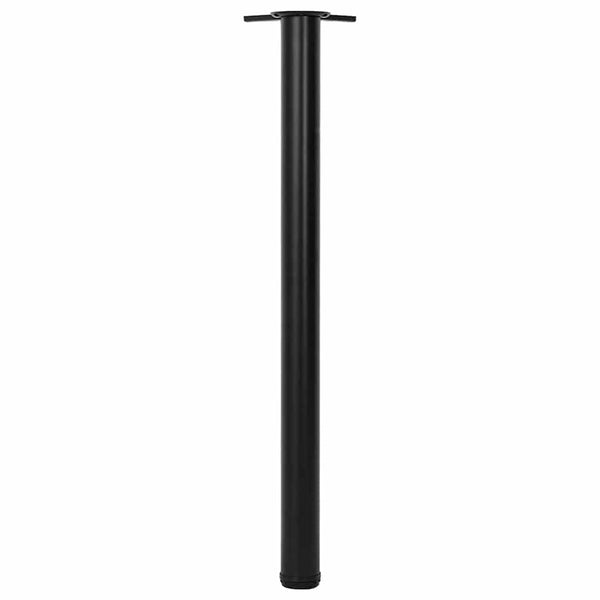 4er Set Höhenverstellbare Tischbeine Schwarz 870mm