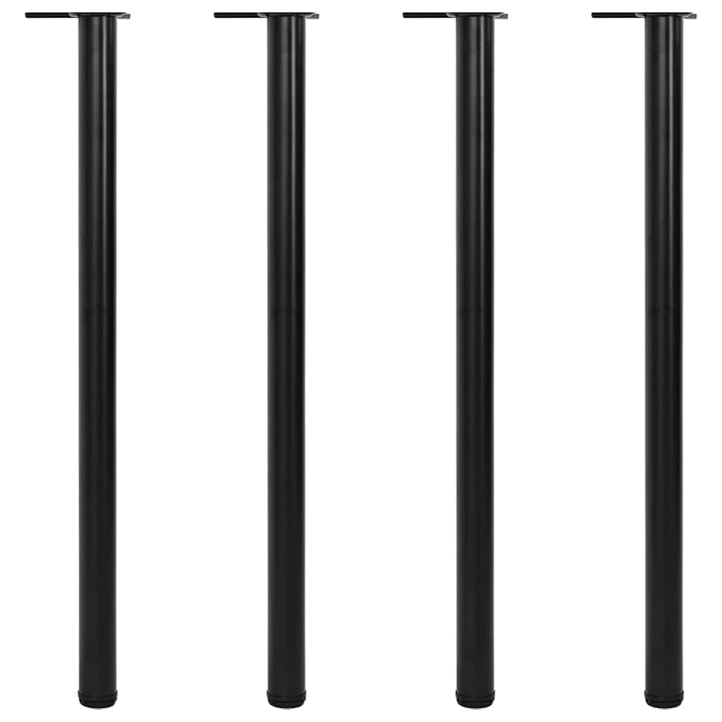 Höhenverstellbare Tischbeine Schwarz, 4er Set