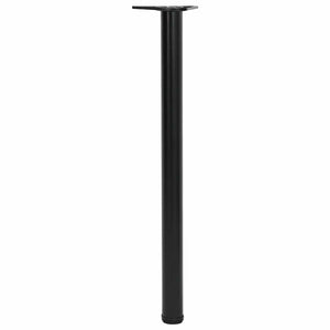 4 höhenverstellbare Tischbeine Schwarz 870 mm