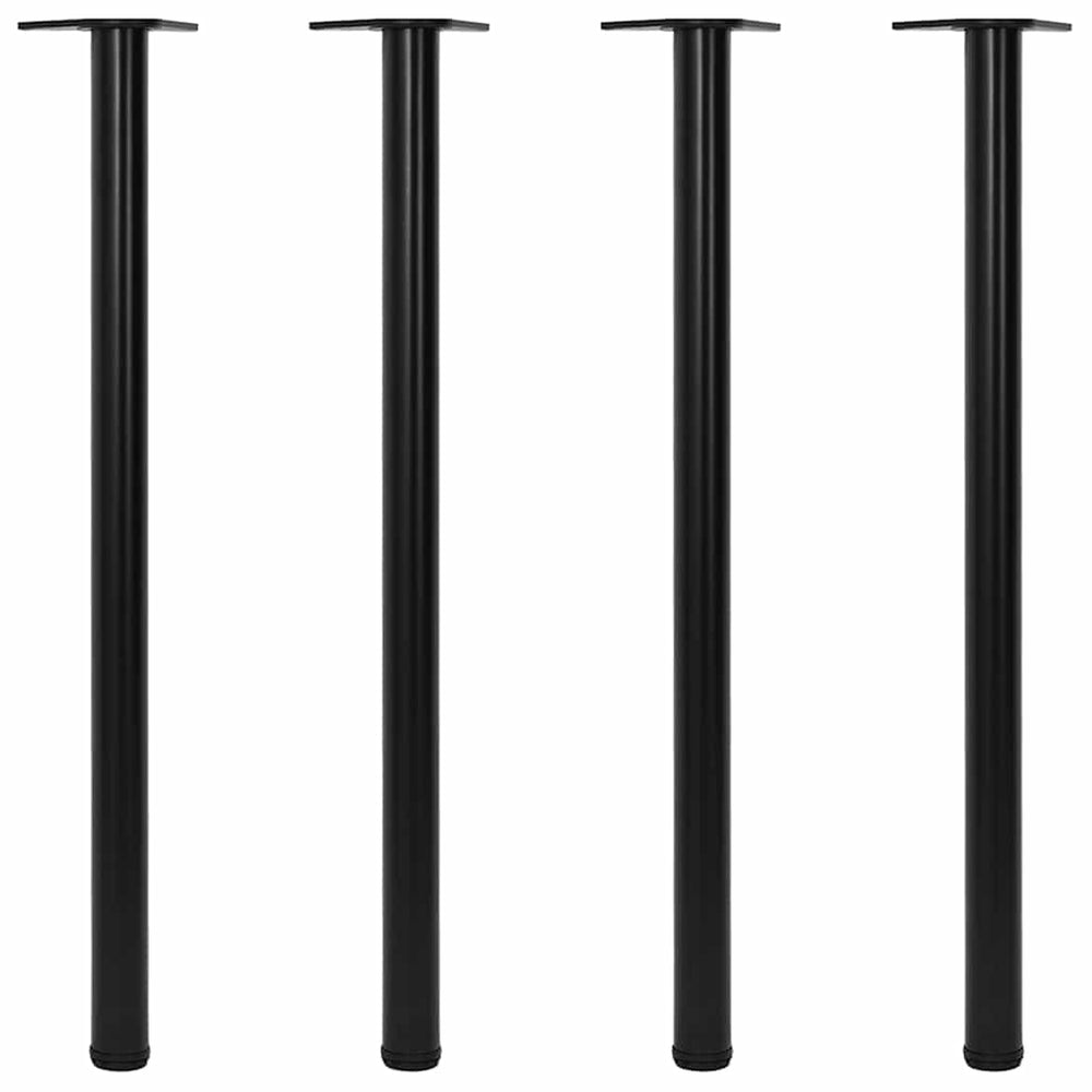 4er Set Höhenverstellbare Tischbeine Schwarz 1100mm