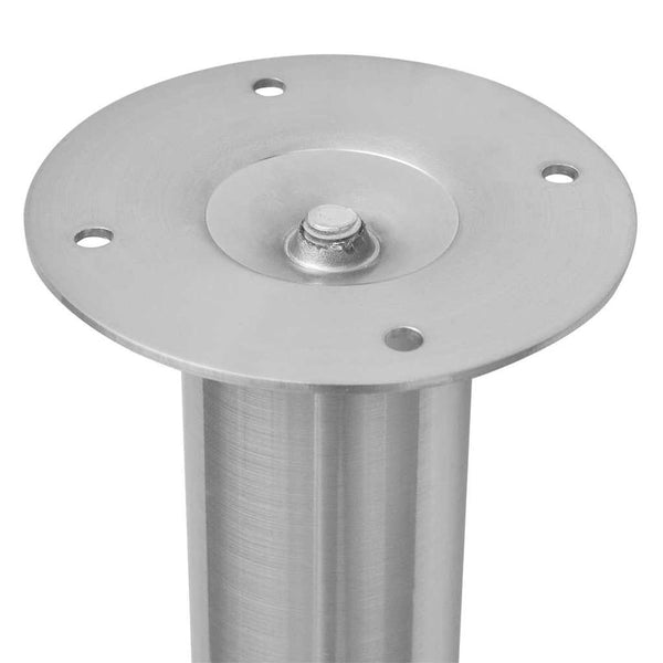 2 x Teleskopfuß Stützfuß Tischbein Edelstahl 710mm-1100mm