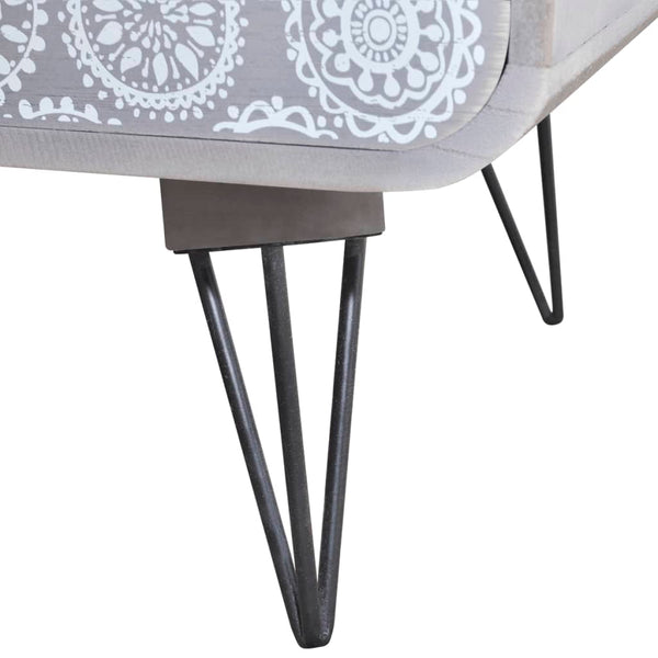 vidaXL Armoire de rangement avec 3 tiroirs Gris