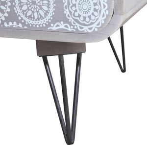 Beistellschrank mit 3 Schubladen Grau