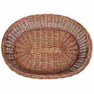 Hundebett aus Weide Natur 90 cm