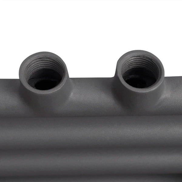 Handtuchheizkörper Warmwasser Gerade Grau 600x1160 mm