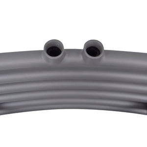 Handtuchheizkörper Warmwasser Gebogen Grau 480x480 mm