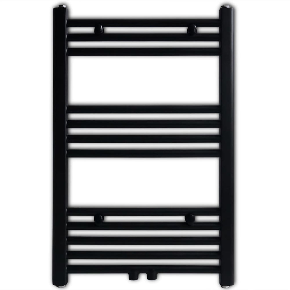 Handtuchheizkörper Warmwasser Gerade Schwarz 500x764 mm