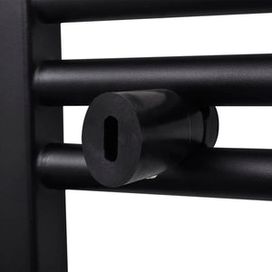 Handtuchheizkörper Warmwasser Gerade Schwarz 500x764 mm