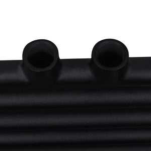 Handtuchheizkörper Warmwasser Gerade Schwarz 600x764 mm