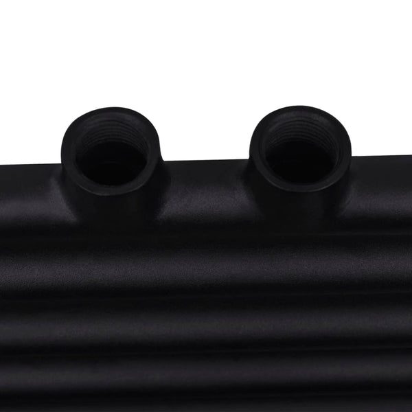 Handtuchheizkörper Warmwasser Gerade Schwarz 600x764 mm