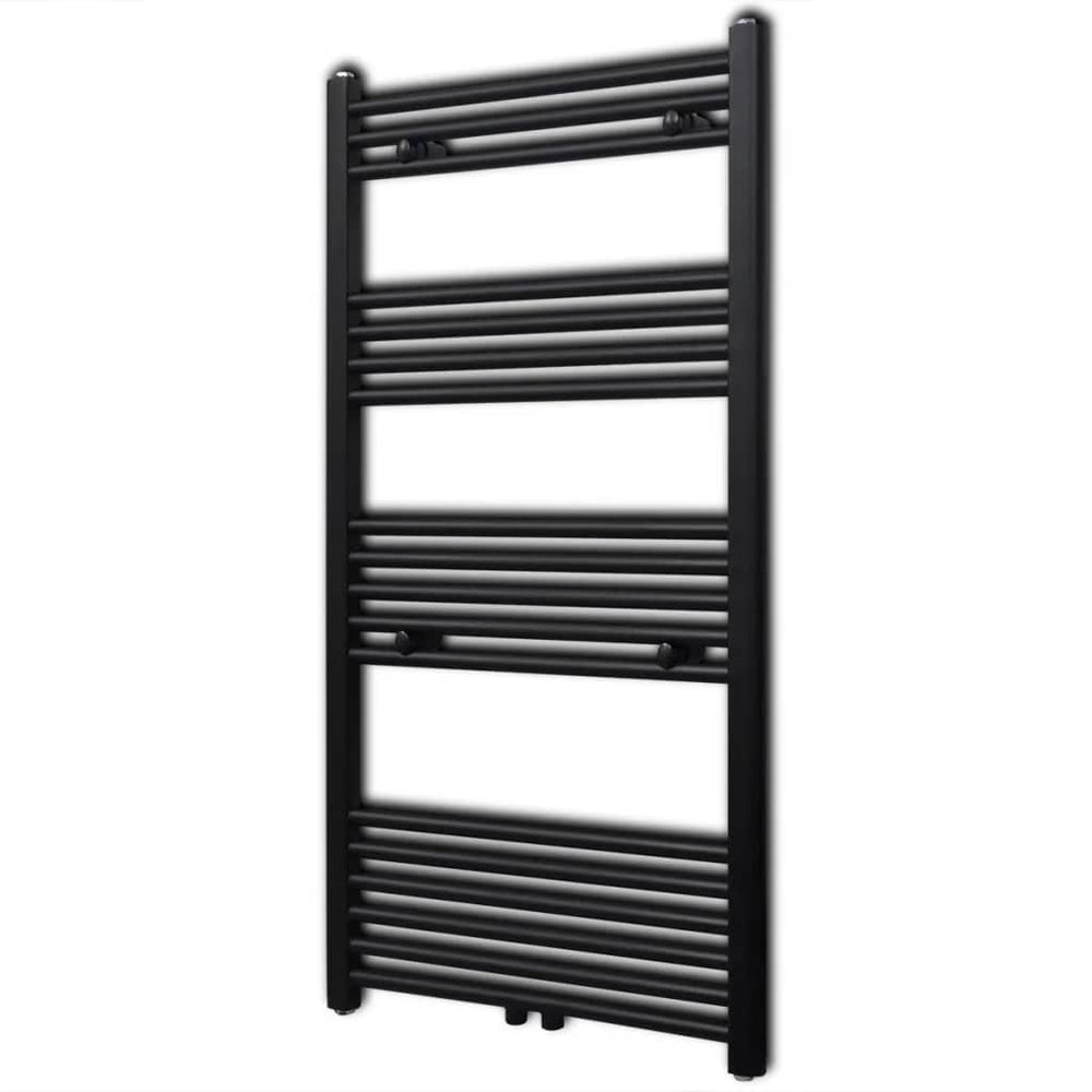 Handtuchheizkörper Warmwasser Gerade Schwarz 600x1160 mm