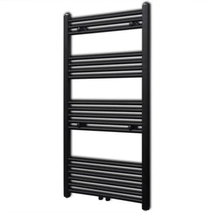 Handtuchheizkörper Warmwasser Gerade Schwarz 600x1160 mm