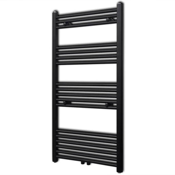Handtuchheizkörper Warmwasser Gerade Schwarz 600x1160 mm