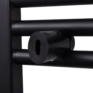 Handtuchheizkörper Warmwasser Gerade Schwarz 600x1160 mm