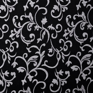Schwarze und weiße Chaiselongue aus Stoff