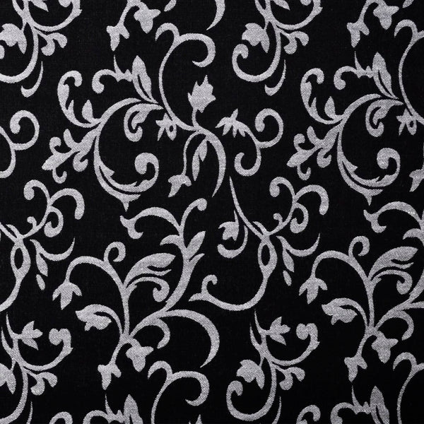 Schwarze und weiße Chaiselongue aus Stoff