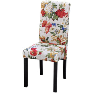 vidaXL Chaises de salle à manger 4 pcs Tissu multicolore