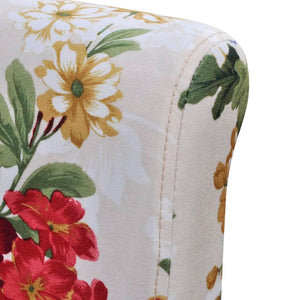 vidaXL Chaises de salle à manger 4 pcs Tissu multicolore
