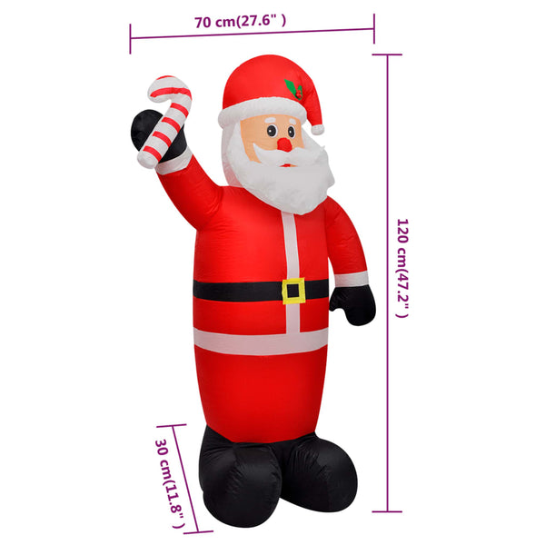 Aufblasbarer Weihnachtsmann 120cm