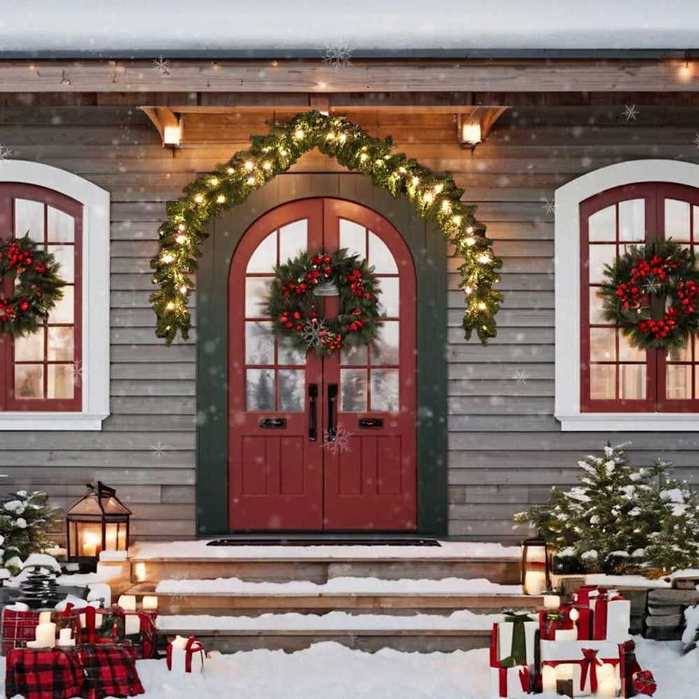 Weihnachtsgirlande mit LED Lichtern - 10 m