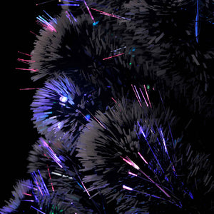Vorbeleuchteter Weihnachtsbaum mit Ständer und LED 150 cm Glasfaser