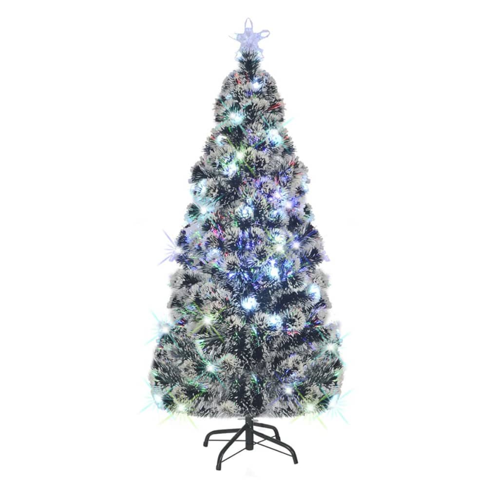 Vorbeleuchteter Weihnachtsbaum mit Ständer und LED 180 cm Glasfaser