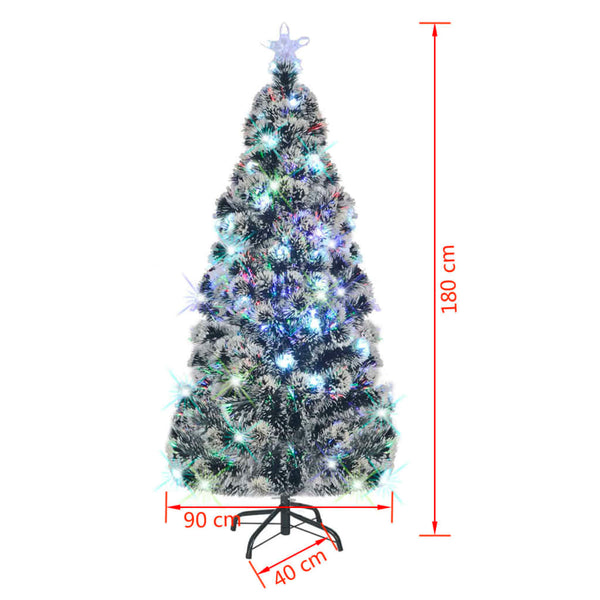 LED Glasfaser Weihnachtsbaum 180cm