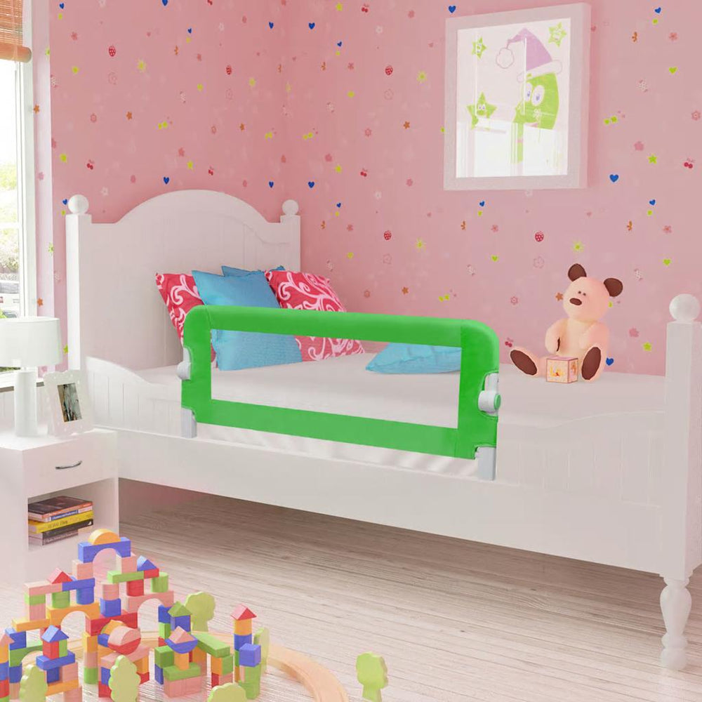 Barrière de lit de sécurité pour tout-petits 102x42 cm vert