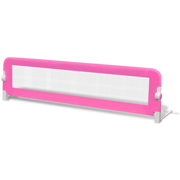 Barrière de lit de sécurité pour enfant 150x42 cm Rose