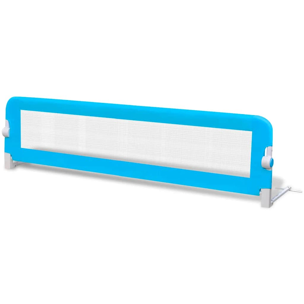 Barrière de lit de sécurité pour enfant 150x42 cm Bleu