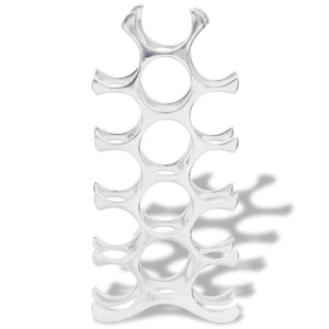 Weinregal für 15 Flaschen, Silber Aluminium