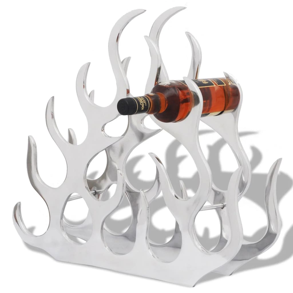 Weinregal für 11 Flaschen, Silber