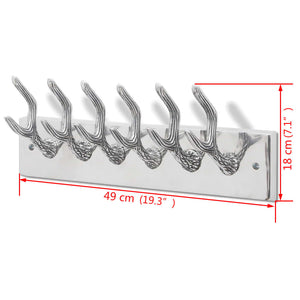 Aluminium Garderobenhaken Silber