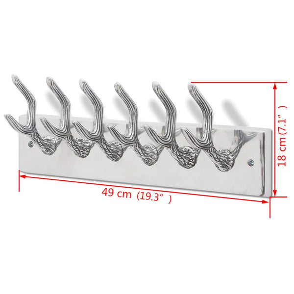 Aluminium Garderobenhaken Silber