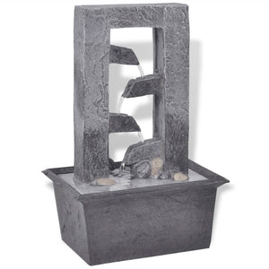 LED Zimmerbrunnen Polyresin