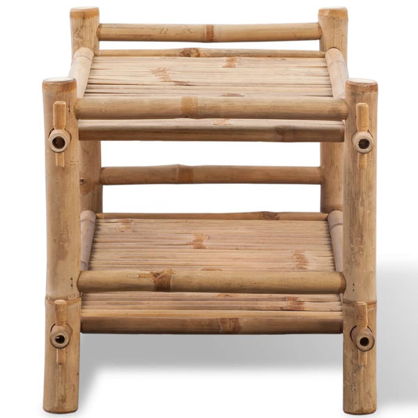Bambus Schuhregal mit 2 Böden