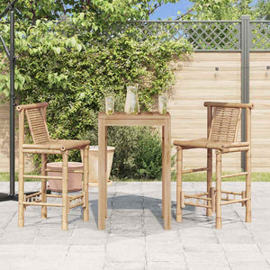 vidaXL Tabourets de bar 2 pcs Bambou