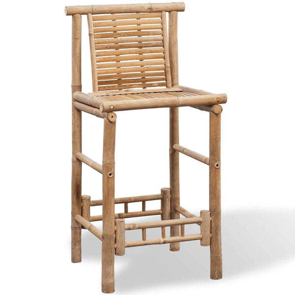 vidaXL Tabourets de bar 2 pcs Bambou