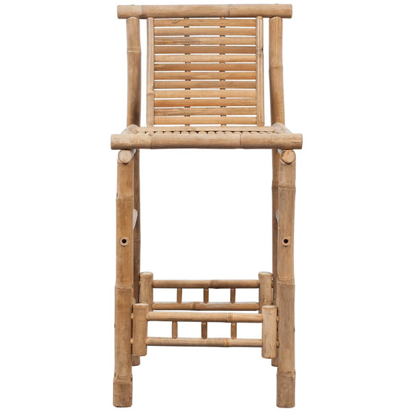 vidaXL Tabourets de bar 2 pcs Bambou