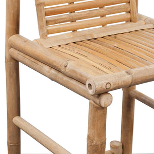 vidaXL Tabourets de bar 2 pcs Bambou