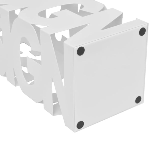 Schirmständer Weiß Quadratisch Stahl 48,5 cm
